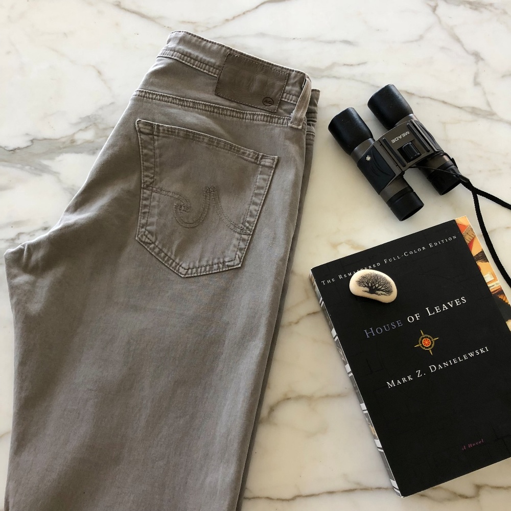 AG The Graduate men's Tailored Leg gray jeans